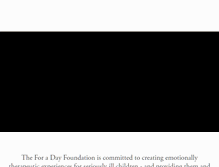 Tablet Screenshot of foradayfoundation.org